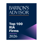 Barron's Advisor Top 100 RIA Firms 2026.