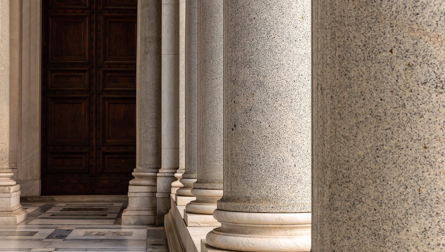 Pilars at a government building