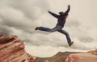 Image of man jumping