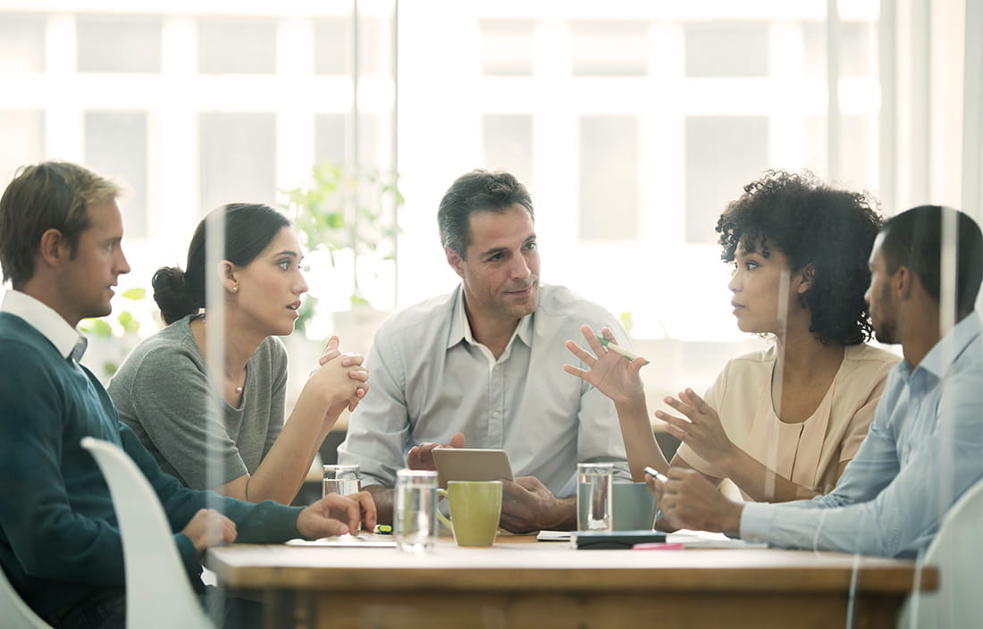 Image of people working