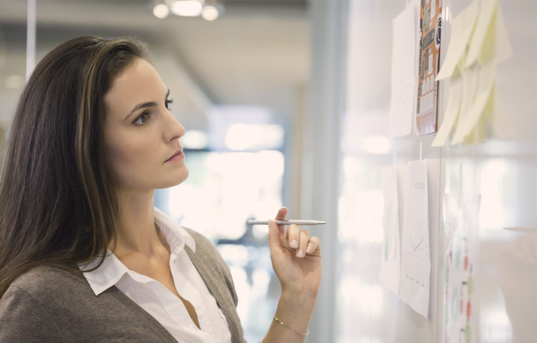 Image of woman working