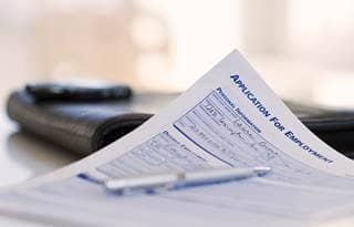 Image of employment application
