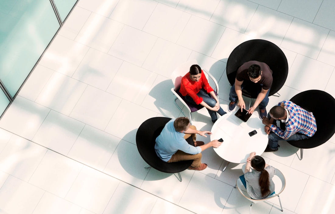 people gathered at a table 