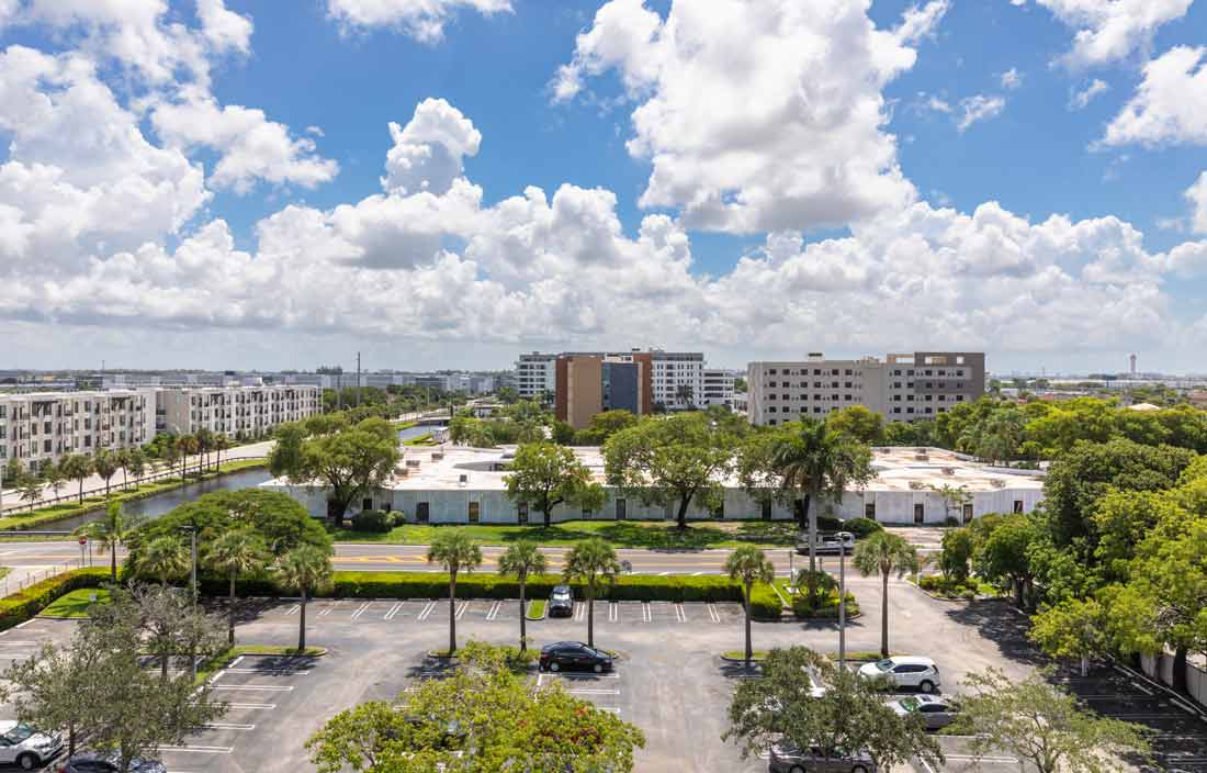 Aerial view of the City of Doral.