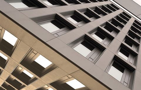 Building with unique perspective