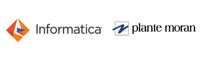 Plante Moran and Informatica logo lockup.