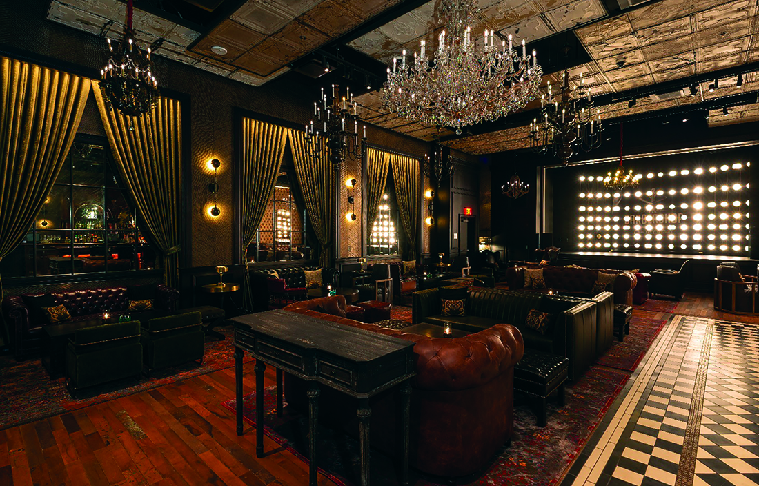 Interior of The Barbershop in Las Vegas.