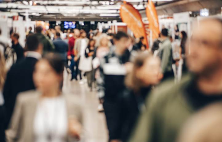 Public sector professionals at a conference.