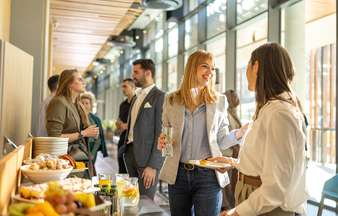 Business professionals networking.