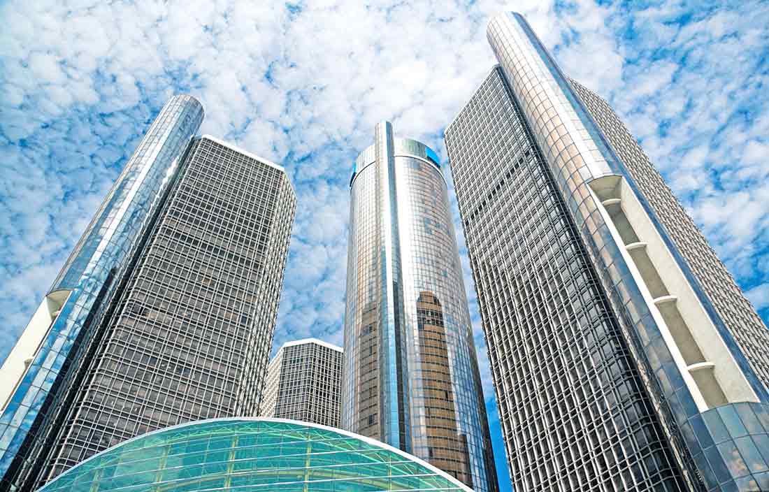 Buildings of Detroit.
