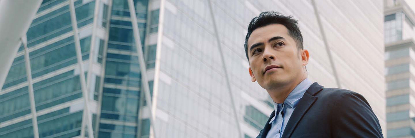 Financial advisor in a city.