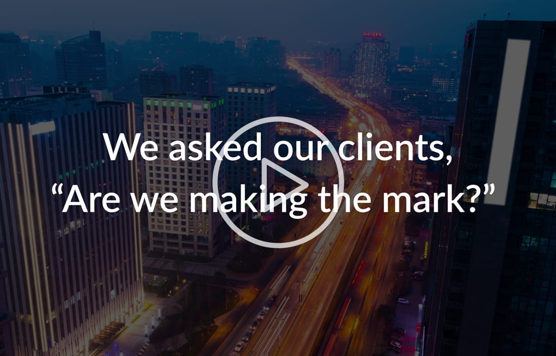 We asked our clients video of survey results
