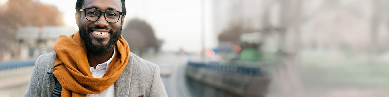 Man in scarf