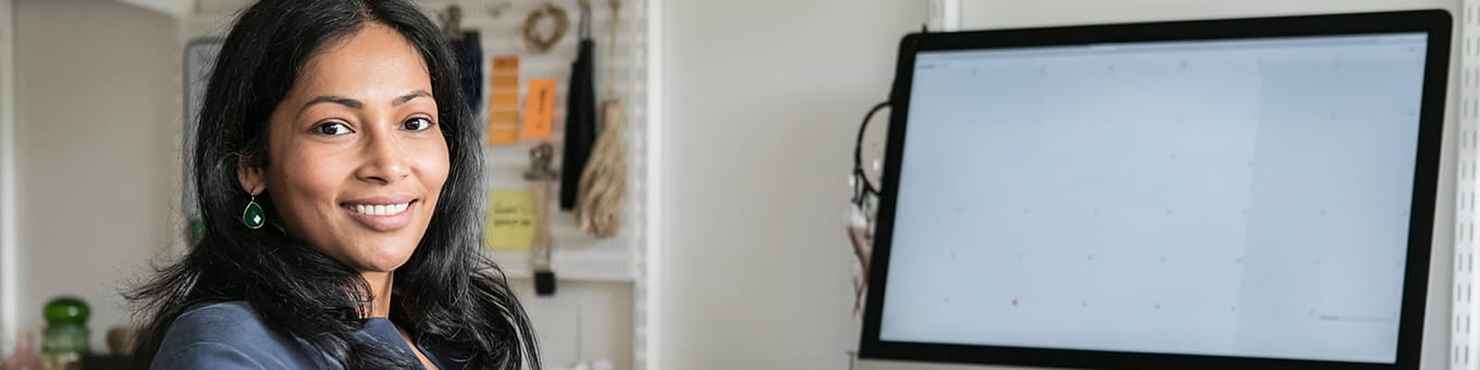 Women in front of screen