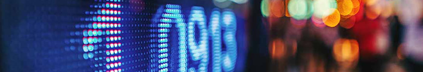 Close-up of computer screen displaying numbers.