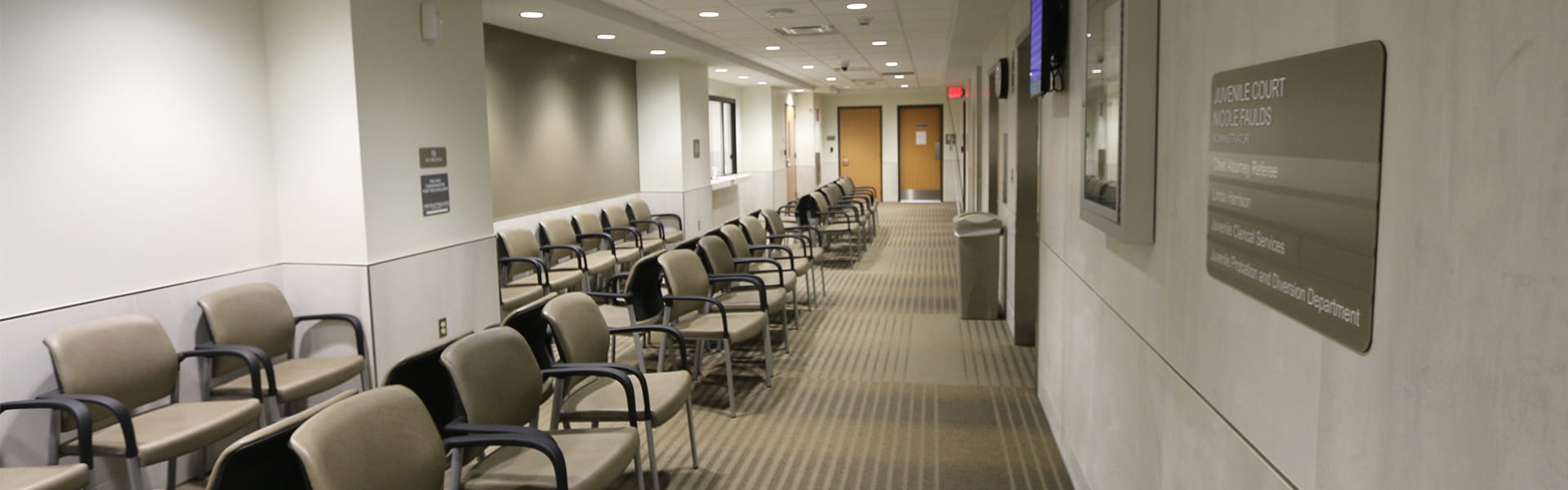 Hallway and waiting room interior.