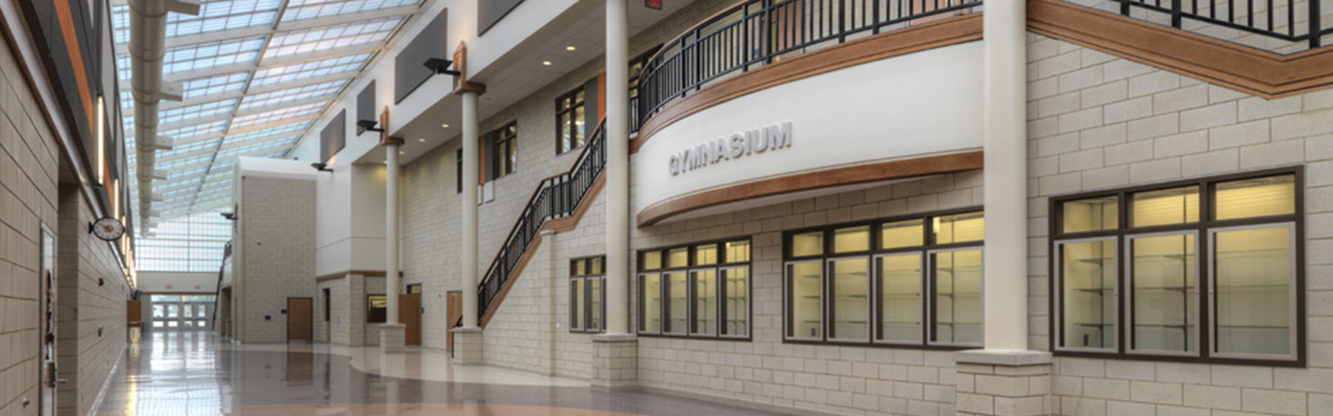 Inside the hallway of VanBuren Public School.