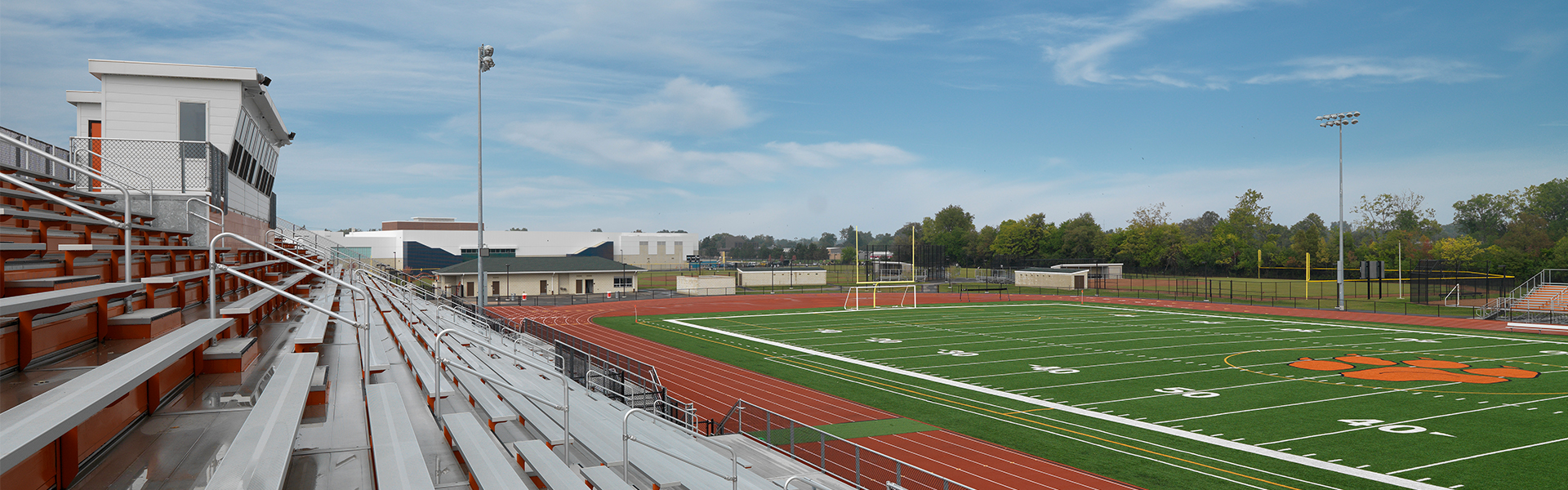 Van Buren Public Schools football field and stands.