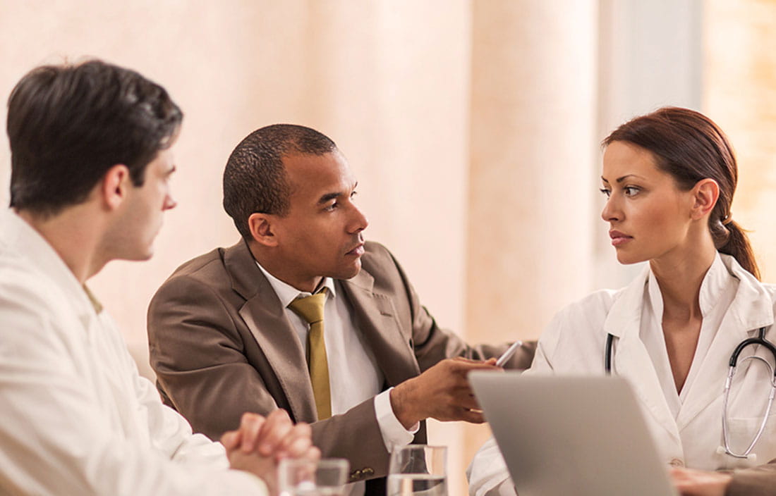 Doctors in a meeting room