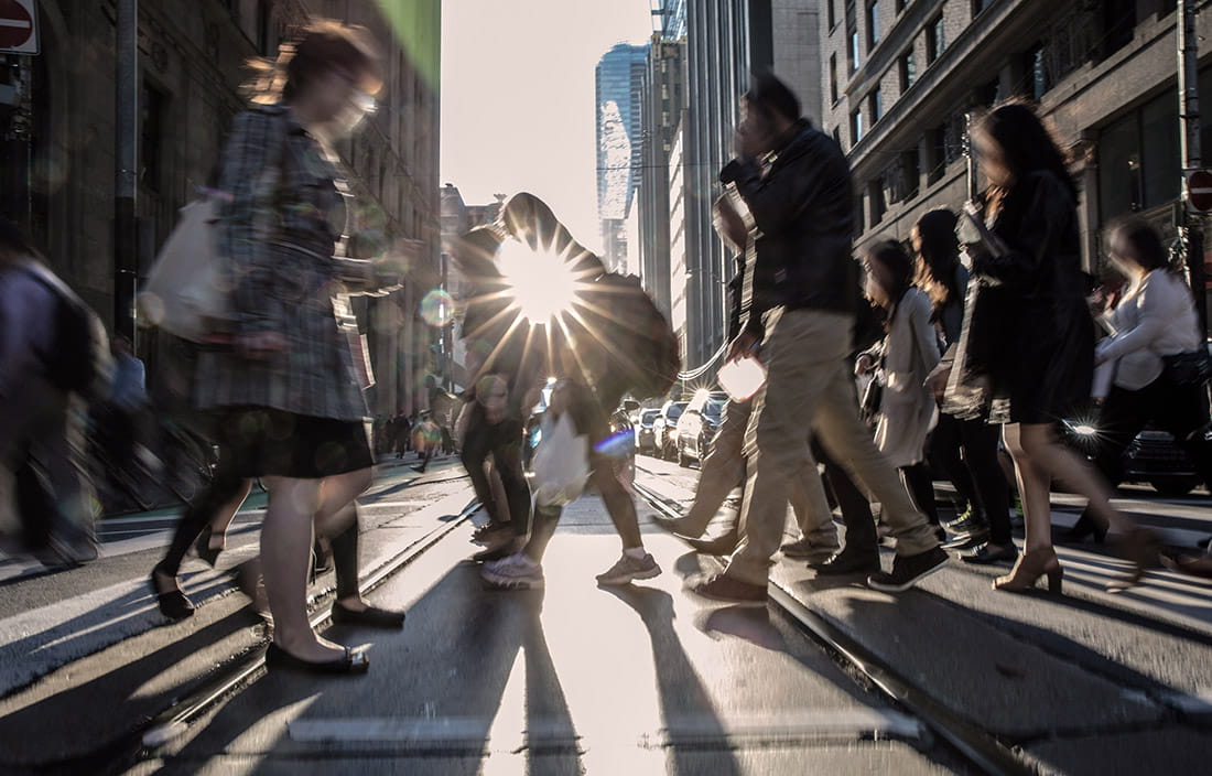 People walking