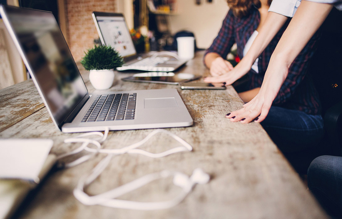 California Consumer Privacy Act discussed in front of laptops