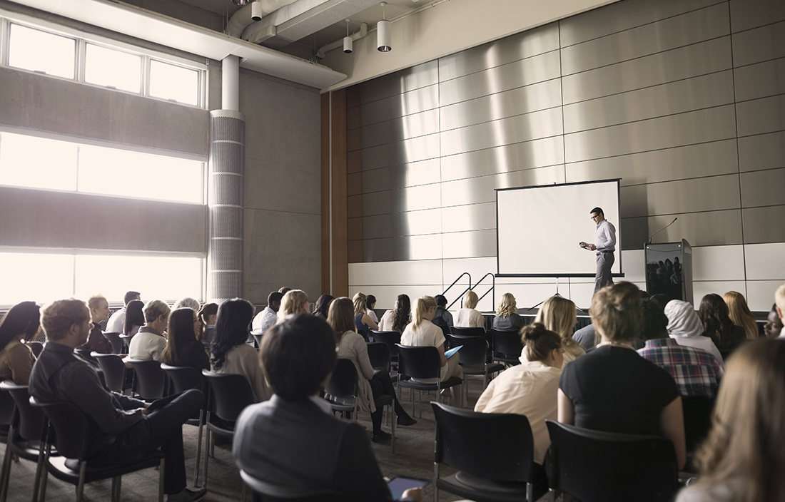 People at a conference