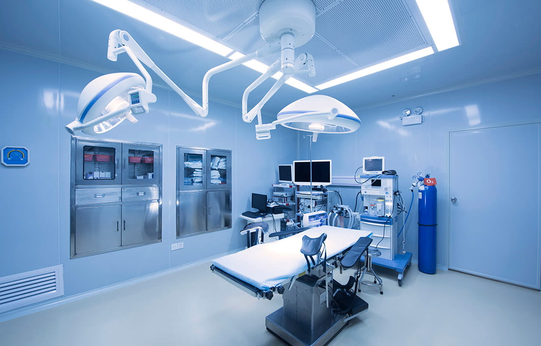 Empty operating room