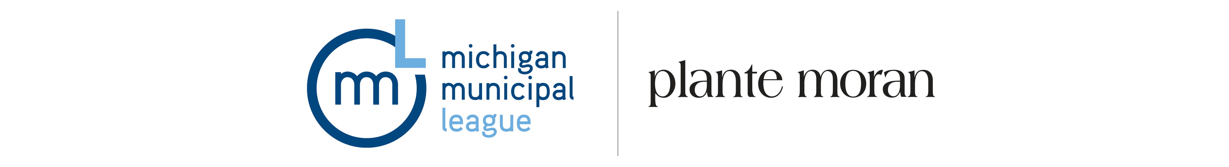 Plante Moran and Michigan Municipal League combined logo