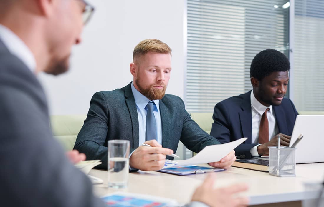 Business professionals learning about transfer pricing.