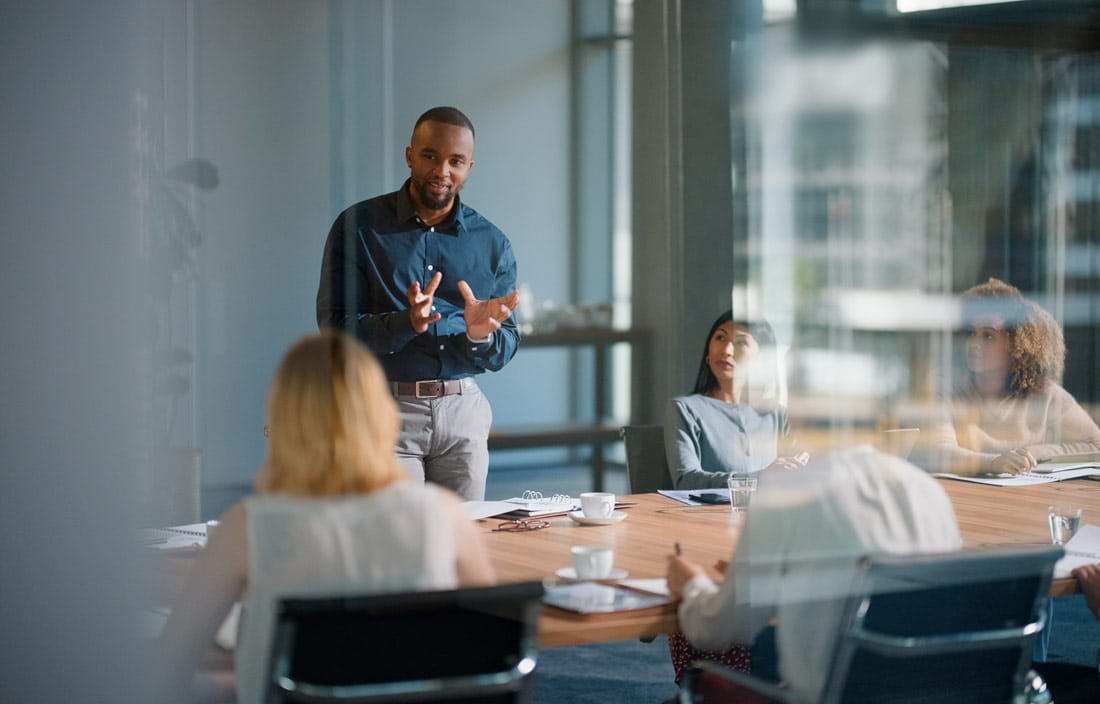 Boardroom meeting.