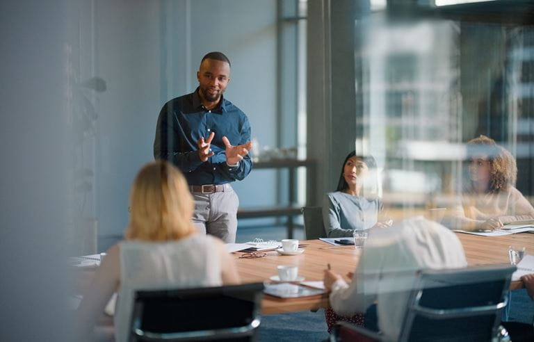 Boardroom meeting.