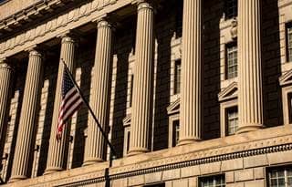 Government building facade.