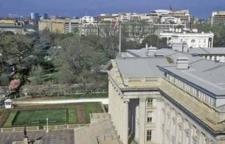 Government buildings.