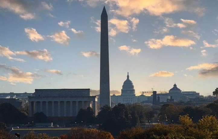 Washington D.C. skyline during the day.