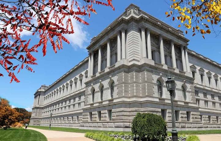 Government building on a bright sunny day.