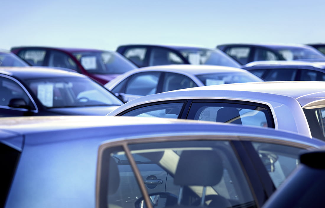 Tops of cars