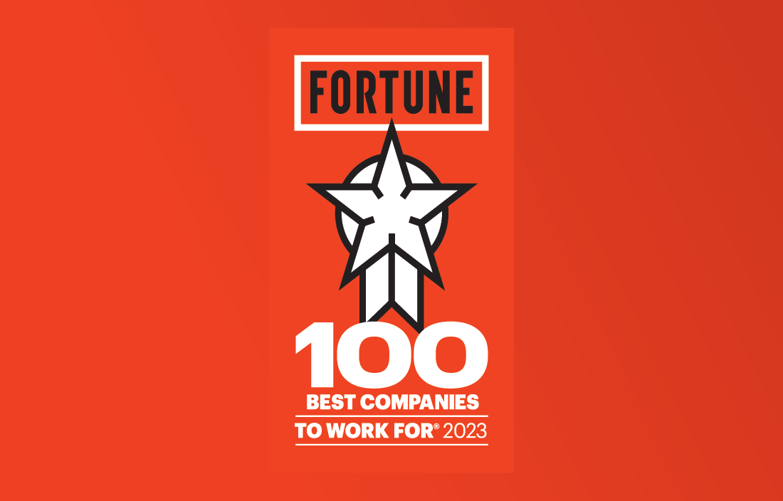 Logo for Fortune 100 Best Companies to Work For 2023.