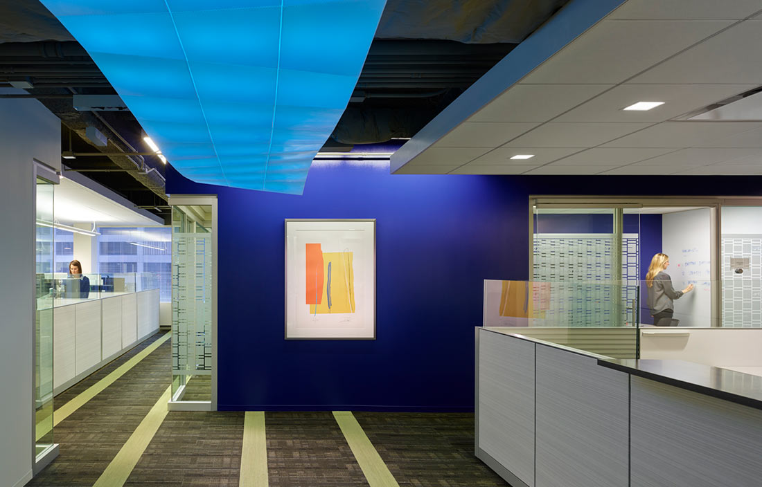 Workspace at the Plante Moran Chicago Office