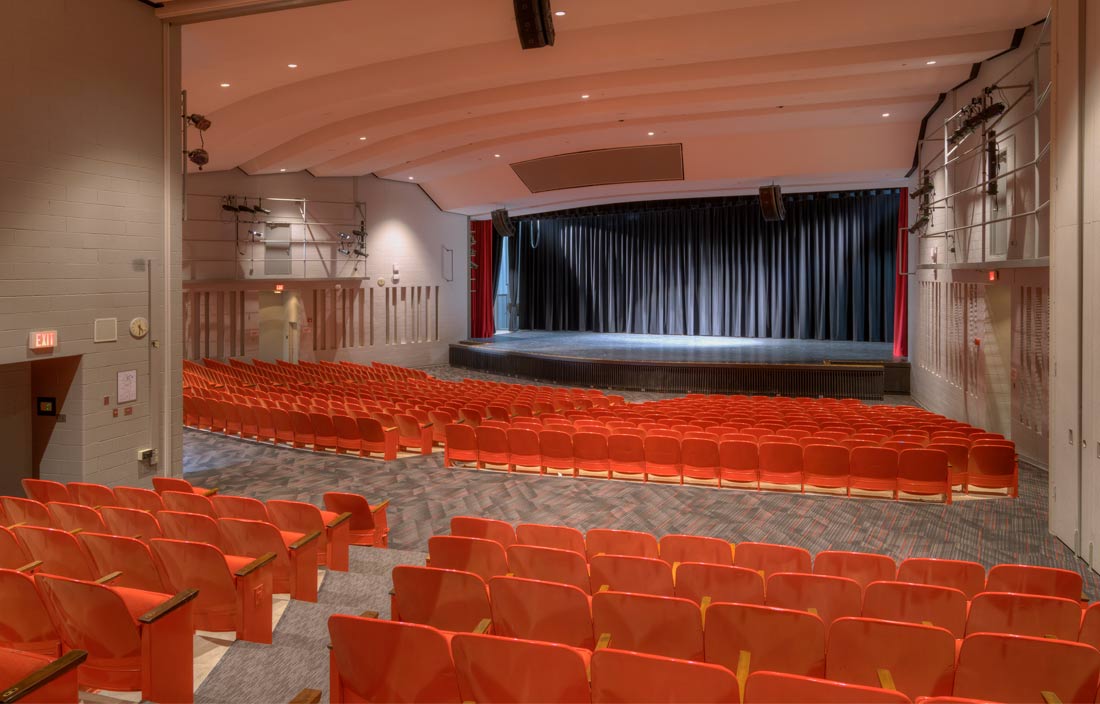 The Hawk Farmington Hills Recreation Center auditorium interior
