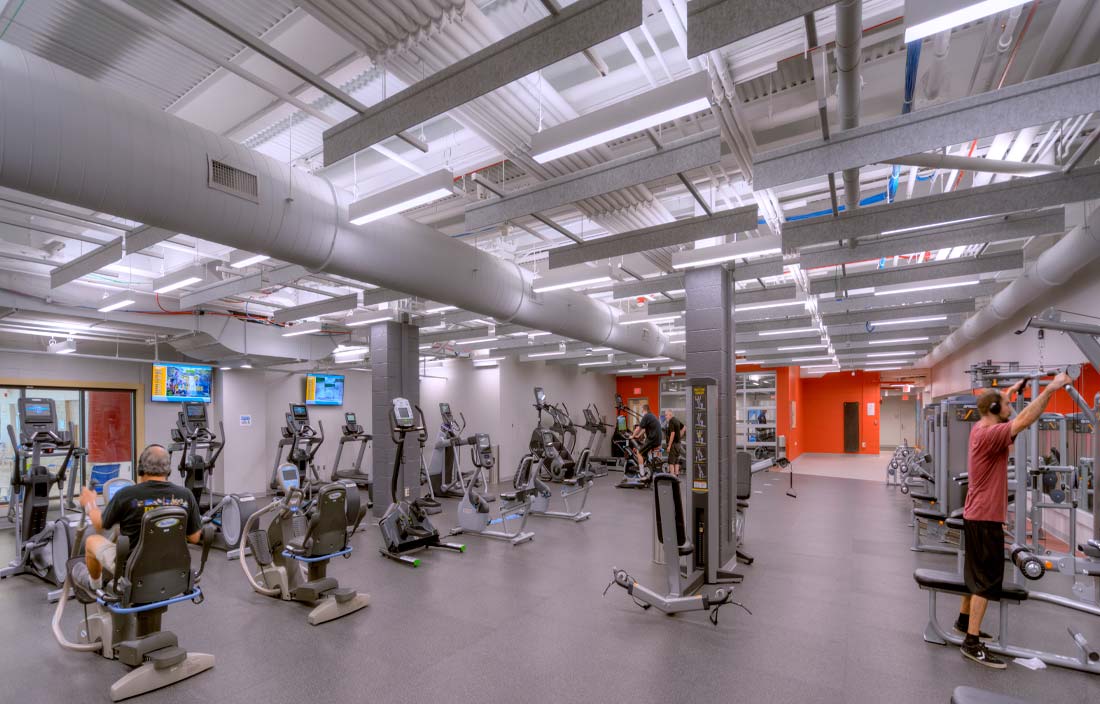 The Hawk Farmington Hills Recreation Center gym interior