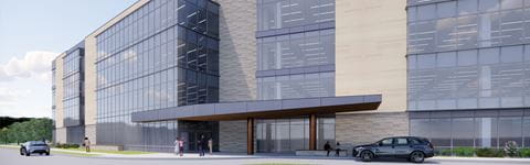 Mt Nittany Medical Center in Philly - Entrance Exterior Rendering