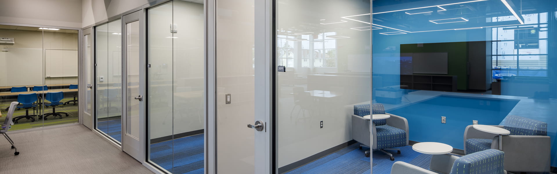 View of Southwest Middle High's interior meeting rooms.