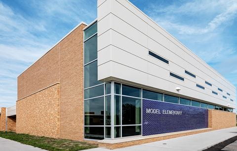 Lincoln Consolidated Schools Model Elementary Exterior