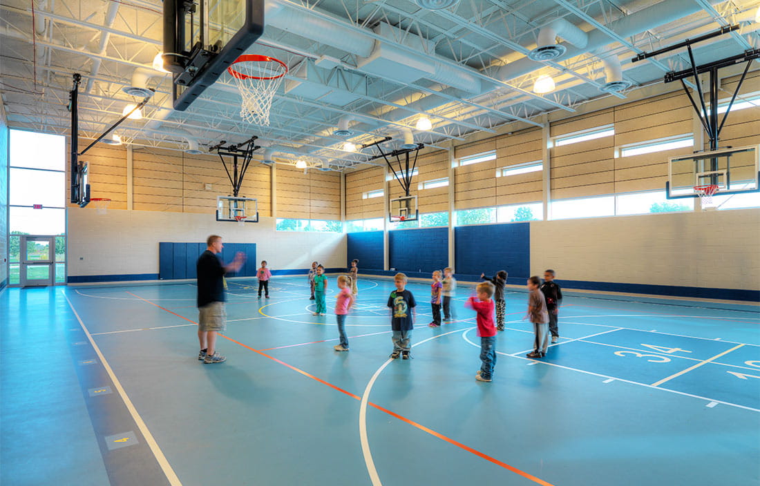 Lincoln Consolidated Schools Model Elementary Gym