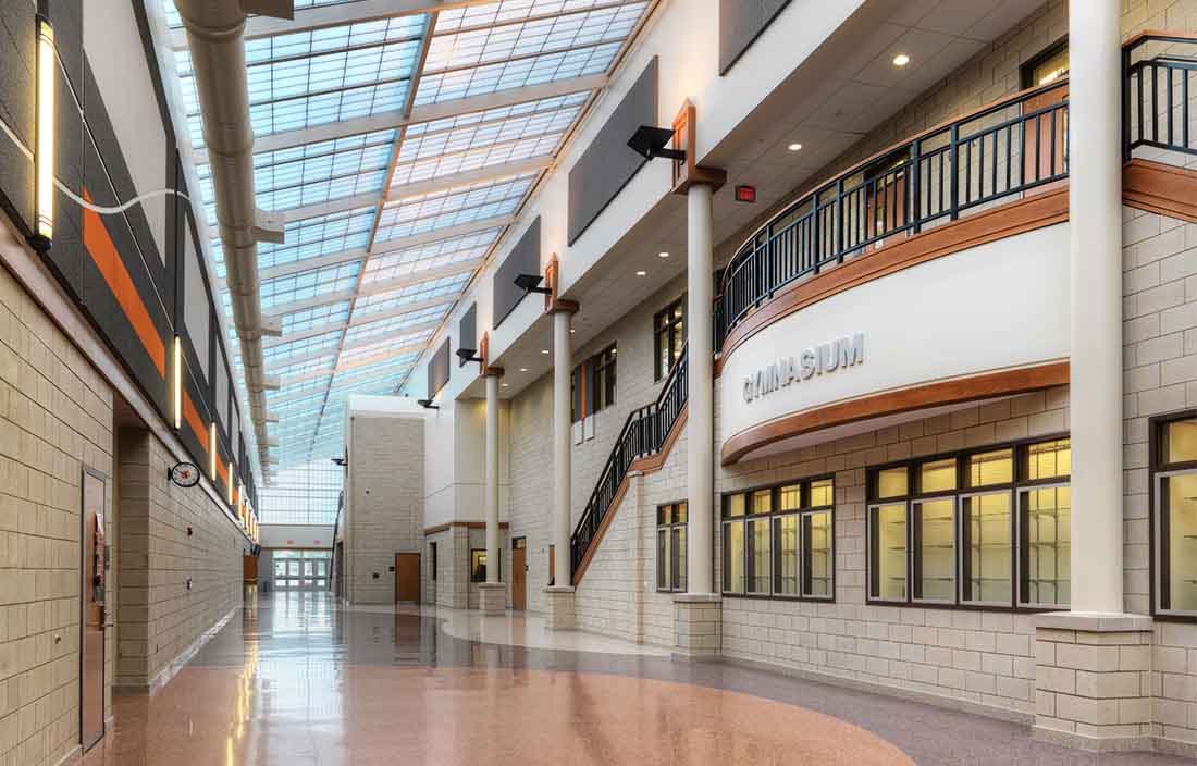Van Buren Belleville High School Hallway