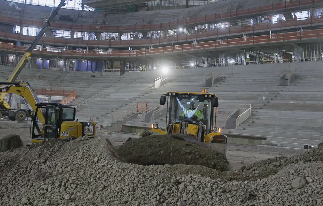 Detroit's Little Caesars Arena prepares for ice surface