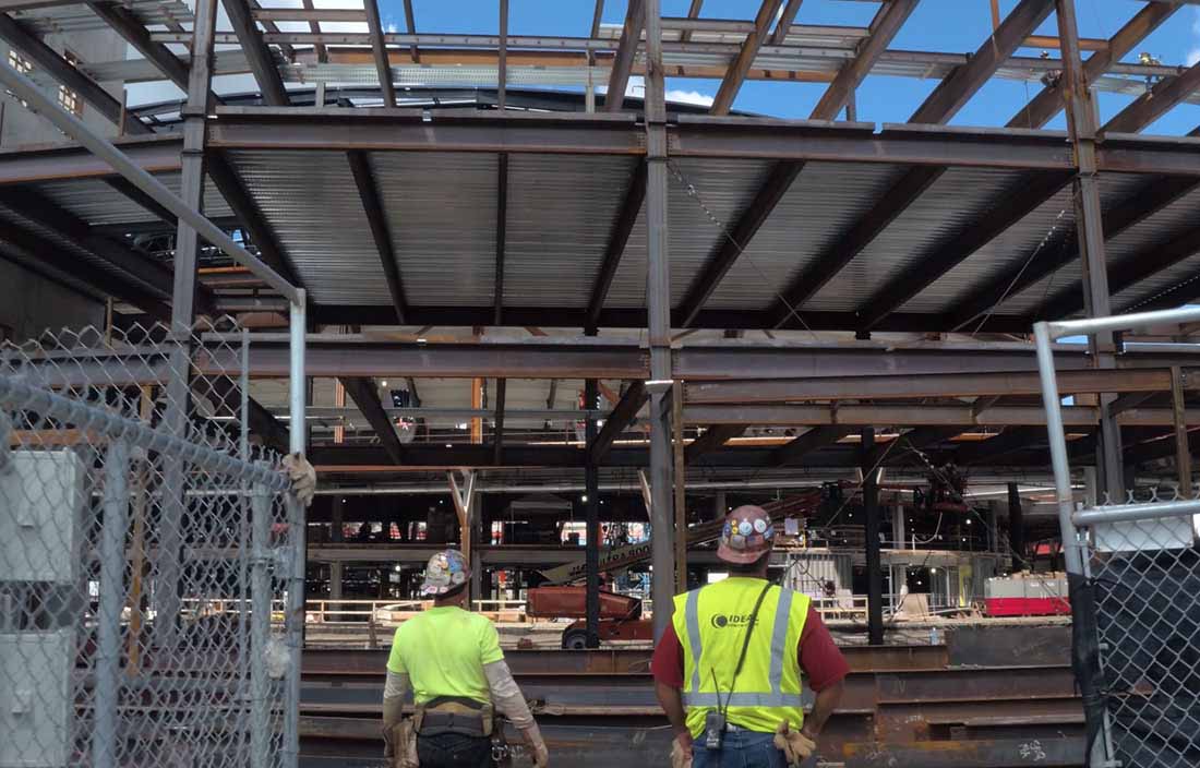 Little Caesars Arena progress on contruction