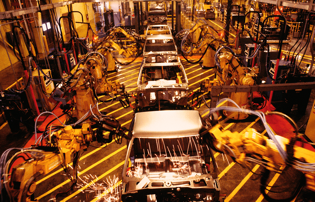 Interior of manufacturing facility