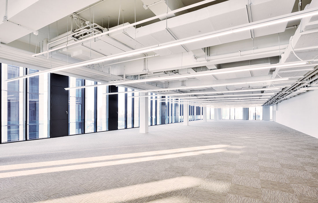 Empty, open office space