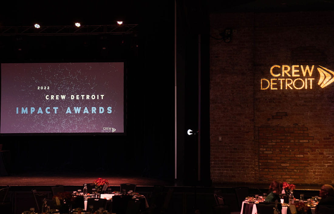 2022 CREW Impact Awards presentation in Detroit